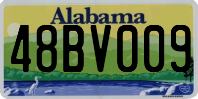 AL license plate 48BV009