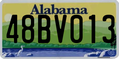 AL license plate 48BV013