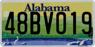 AL license plate 48BV019