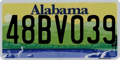 AL license plate 48BV039