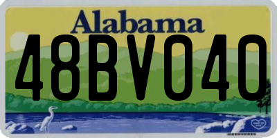 AL license plate 48BV040