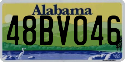 AL license plate 48BV046