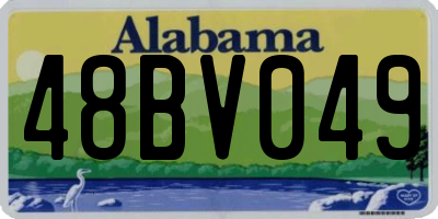 AL license plate 48BV049