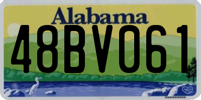 AL license plate 48BV061