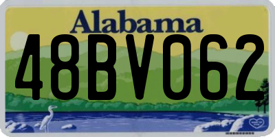 AL license plate 48BV062