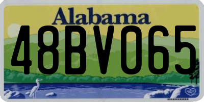 AL license plate 48BV065