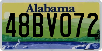 AL license plate 48BV072