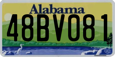 AL license plate 48BV081