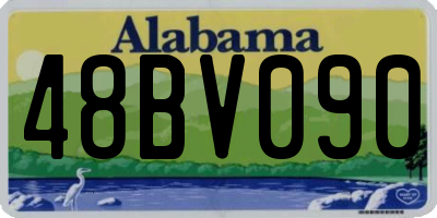 AL license plate 48BV090