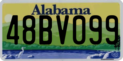 AL license plate 48BV099