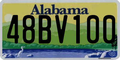 AL license plate 48BV100