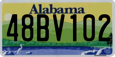 AL license plate 48BV102