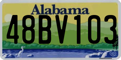 AL license plate 48BV103