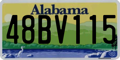 AL license plate 48BV115