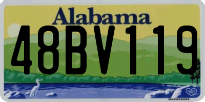 AL license plate 48BV119
