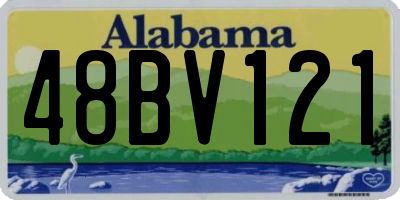 AL license plate 48BV121