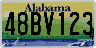 AL license plate 48BV123