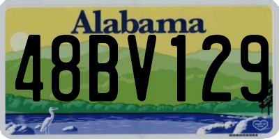 AL license plate 48BV129