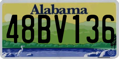 AL license plate 48BV136