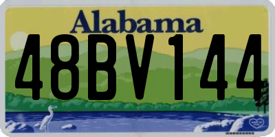 AL license plate 48BV144