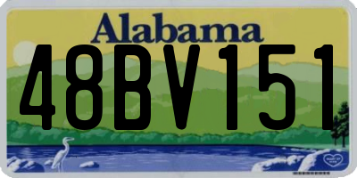 AL license plate 48BV151
