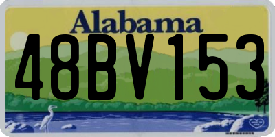 AL license plate 48BV153