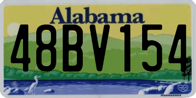 AL license plate 48BV154