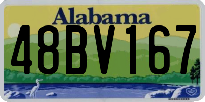 AL license plate 48BV167