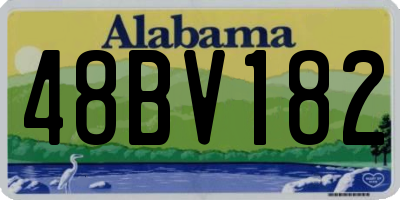 AL license plate 48BV182