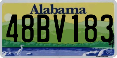 AL license plate 48BV183