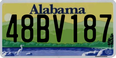 AL license plate 48BV187