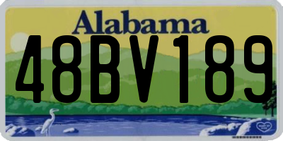 AL license plate 48BV189
