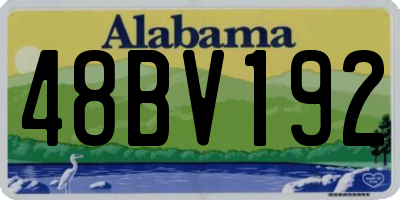 AL license plate 48BV192