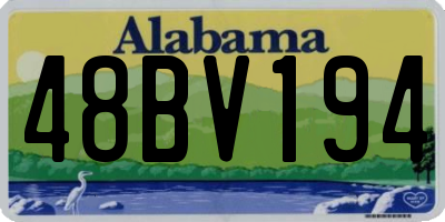 AL license plate 48BV194