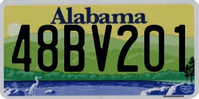AL license plate 48BV201