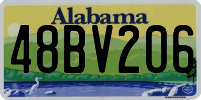 AL license plate 48BV206
