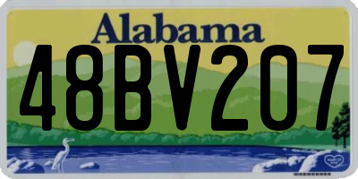 AL license plate 48BV207