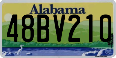 AL license plate 48BV210