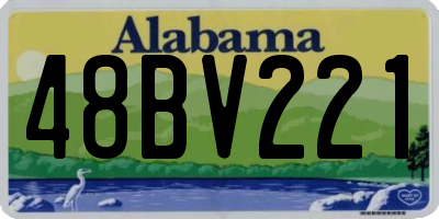 AL license plate 48BV221
