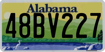 AL license plate 48BV227
