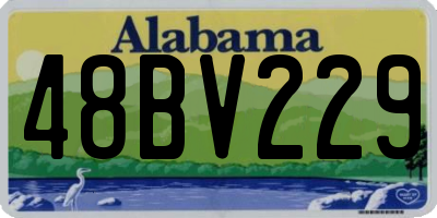 AL license plate 48BV229