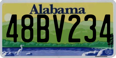 AL license plate 48BV234