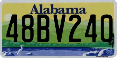 AL license plate 48BV240