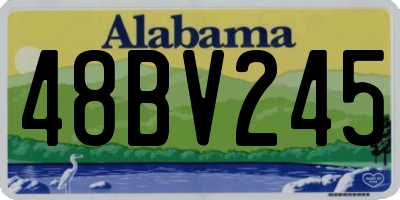 AL license plate 48BV245