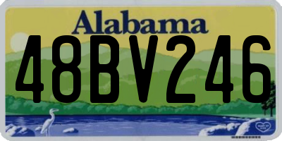 AL license plate 48BV246