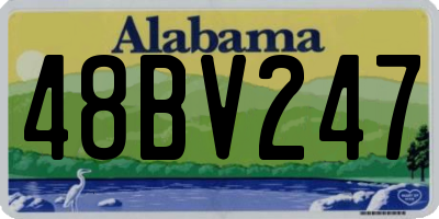 AL license plate 48BV247