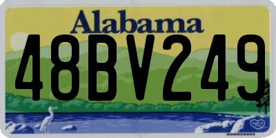 AL license plate 48BV249