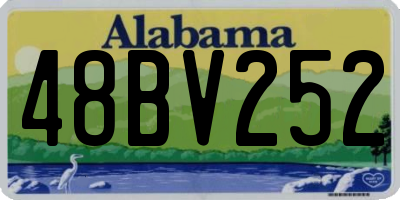 AL license plate 48BV252
