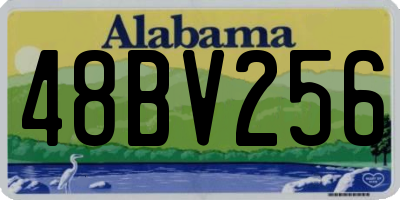 AL license plate 48BV256