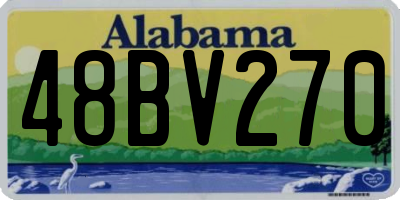 AL license plate 48BV270